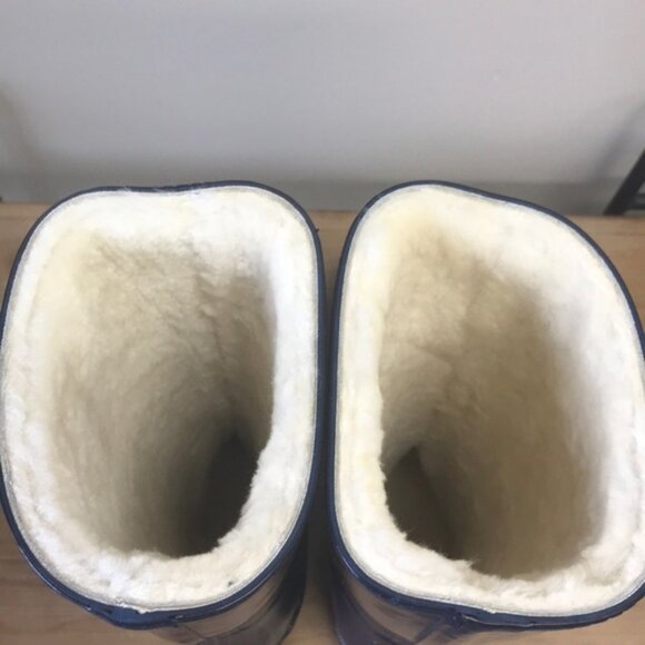 MoovBoot SuperGloss Tall Rubber/Sheepskin Boot - Picture 6 of 9